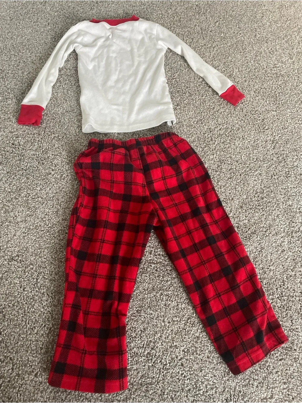 Carter’s Unisex Christmas Lights Moose Fleece Pajamas 3T/3A